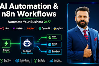 build n8n ai automation, ai agents and workflow automation for business
