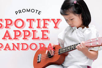 do US UK de focused organic music promotion on spotify apple pandora music