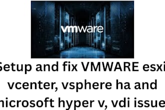 setup vmware esxi and vsphere infrastructure