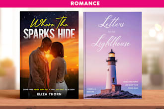 create a stunning romance style front cover