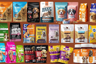do pet food pouch bag label design,mylar bag,weed cbd packaging label design