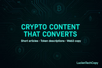 write a short crypto article or token description