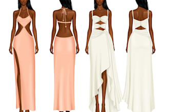 create fashion illustration for you