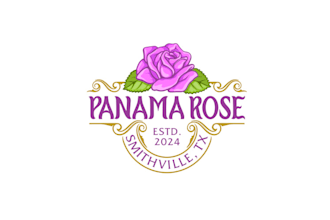 design antique vintage roses shop logo
