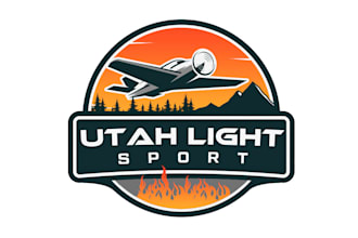 create a modern aircraft company logo design