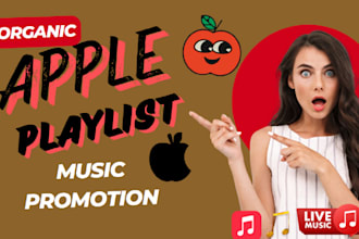 promote your apple music playlist organic listeners and viewrs