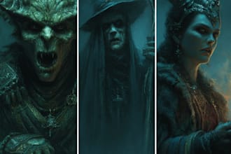 fantasy horror and fantasy horror character