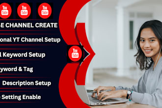 youtube channel create and setup