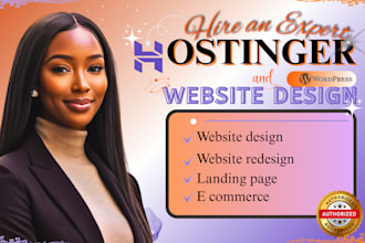 hostinger website design wordpress website design  hostinger website