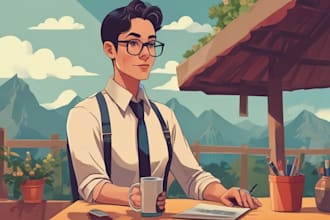 make artistic vector illustration