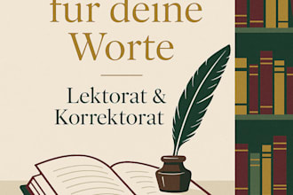 lektorat und korrektorat ihres romans