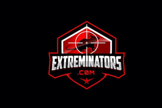 design powerful traditional exterminators logo