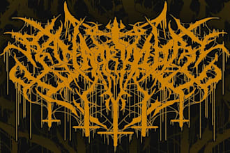 design your black, slamming, brutal, death metal logo