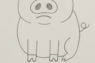 draw a funny sketch of anything you want on paper