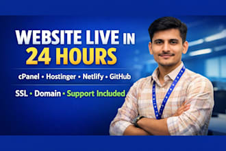 deploy your website to cpanel, hostinger, netlify or github pages