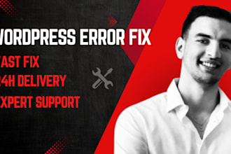 fix wordpress errors, bugs and website issues