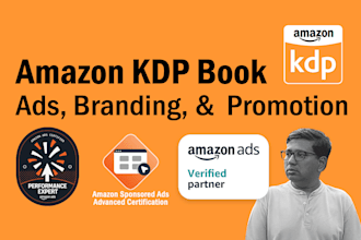 setup amazon KDP book ads campaign, branding and KDP promotion