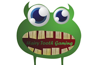 design premium talented logo for hairy tooth gaming