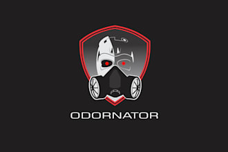 design best quality terminator in gas mask logo