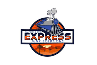 design powerful express junk solutions logo