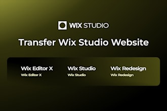 transfer wix studio website, wix website redesign, wix editor x, wix studio