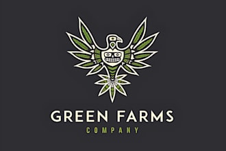 do landscape lawn care irrigation eco garden tree nature agriculture mowing logo