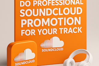 do professional soundcloud promotion for music track