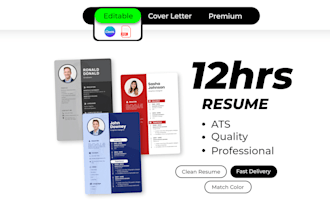 professional modern resume design that gets you hired