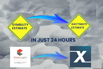convert symbility estimate into xactimate estimate quickly and precisely
