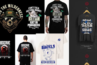 design streetwear and pod graphic tshirts for printful printify and etsy stores