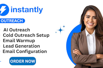 setup and manage cold email outreach campaign and instantly ai