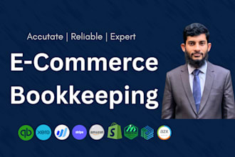 do ecommerce accounting, amazon bookkeeping, quickbooks clean up