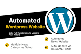 build automated news website or autoblog website with wordpress