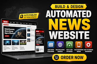 build automated news website or autoblog website with wordpress