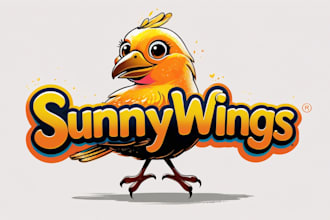 design creative bird mascot logo in very short time