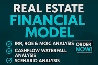 create dynamic multi scenario real estate financial model or financial proforma