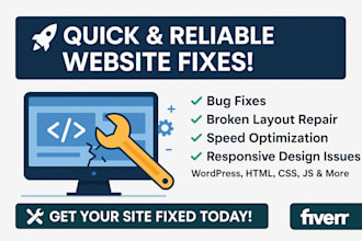 fix and update website built on any platform
