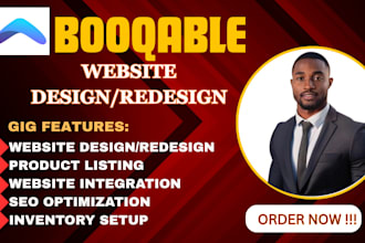 build a booqable rental website with online booking and CRM setup