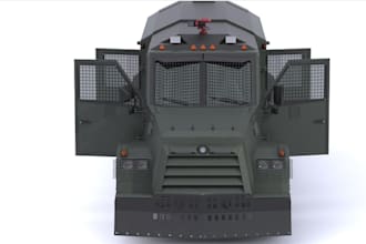 design 3d police truck for fivem, 3d vehicle handling setup, zmodeler car remesh