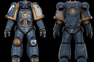 sculpt 3d character model warhammer figures and character model for 3d printing