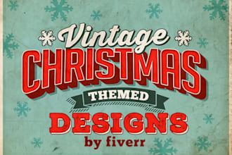 design vintage christmas card