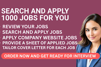 search and apply for 1000 jobs for you
