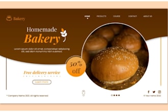 design bakery website shopify store bakery cookies store cake pastries website