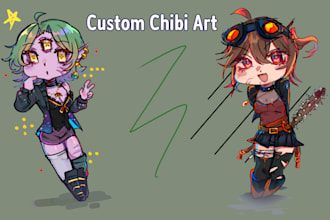 draw full body custom chibi