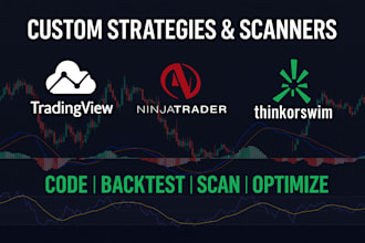 code strategies on tradingview, ninjatrader or watchlist, scanner on thinkscript