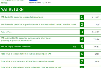 uk vat returns on monthly  quarterly and yearly