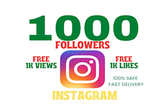 get 1000 organic instagram followers