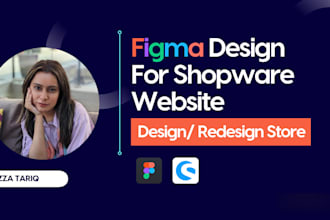 do creative website UI UX design for your shopware store