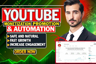 do youtube automation promotion for yt monetization