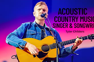 be your acoustic country music vocalist songwriter and male singer